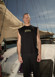 AFENDS Home Recycled Sleeveless Tee - STONE BLACK