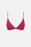 RHYTHM Isla Rib Bralette Top - SANGRIA