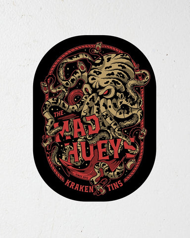 THE MAD HUEYS - Kraken Tins Sticker