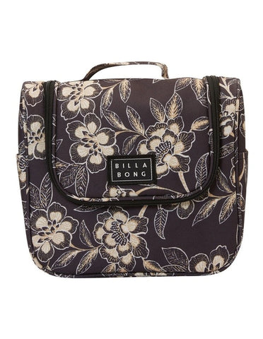 BILLABONG Travel Beauty Bag - BLACK WHITE