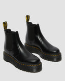 DR. MARTENS 2976 Quad Chelsea Boot - BLACK POLISHED SMOOTH