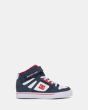 DC Kids Pure High-Top Ev - NAVY/ATH RED