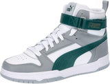 PUMA RBD Game Jr (YOUTH) - WHITE / MALACHITE / GREY / GOLD