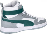 PUMA RBD Game Jr (YOUTH) - WHITE / MALACHITE / GREY / GOLD