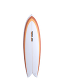 RIP CURL Twin 5'8" - WHITE / ORANGE