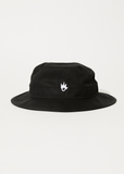 AFENDS Flame Recycled Bucket Hat - BLACK