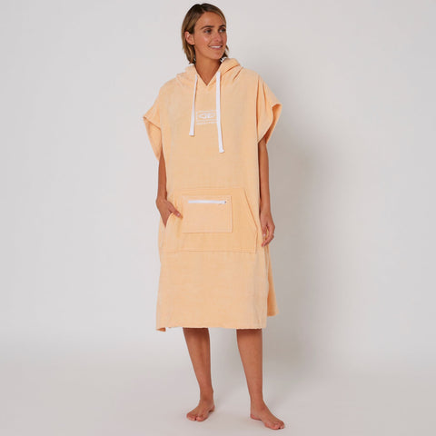 OCEAN & EARTH Ladies Hooded Poncho - PEACH