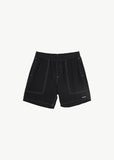 AFENDS Baywatch Liquid Recycled Swim Short 19" - BLACK