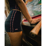 RUSTY Bodhi Towelling Booty Short - NAVY