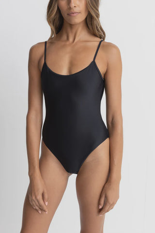 RHYTHM Classic Minimal One Piece - BLACK