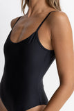 RHYTHM Classic Minimal One Piece - BLACK