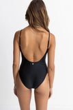 RHYTHM Classic Minimal One Piece - BLACK