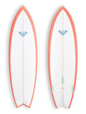 ROXY Fish Surfboard 6'2" - ORANGE