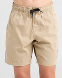 THE MAD HUEYS Skull Anchor Youth Volley 14' - TAUPE