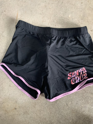 SNATA CRUZ Vibes Fill Swim Short - BLK PURPLE