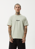 AFENDS Vinyl Recycled Retro Fit Tee - EUCALYPTUS