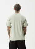 AFENDS Vinyl Recycled Retro Fit Tee - EUCALYPTUS