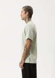 AFENDS Vinyl Recycled Retro Fit Tee - EUCALYPTUS