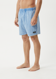 AFENDS The Dopamine Organic Swim Short 18"  - BLUE ACID WASH