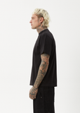 AFENDS Thrown Out Retro Fit Tee  -BLACK