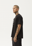 AFENDS Bad Luck Heavy Boxy Fit Tee - BLACK