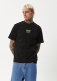 AFENDS Repeat Retro Fit Tee - BLACK