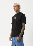 AFENDS Repeat Retro Fit Tee - BLACK