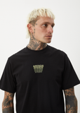 AFENDS Repeat Retro Fit Tee - BLACK