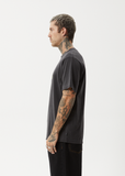 AFENDS Home Recycled Retro Fit Tee - STONE BLACK