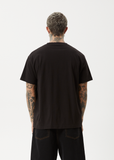 AFENDS Peace Out Recycled Boxy Fit Tee - BLACK