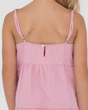 RUSTY Sweet Water Slip Girls Dress - FONDANT PINK