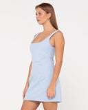 RUSTY Meg Slip Dress - CELESTIAL BLUE