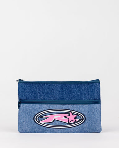 RUSTY Academy Pencil Case - NAVY BLUE