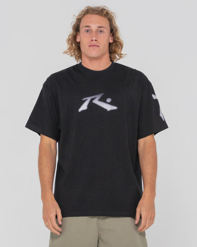 RUSTY Comp Revolution X Short Sleeve Tee - BLACK