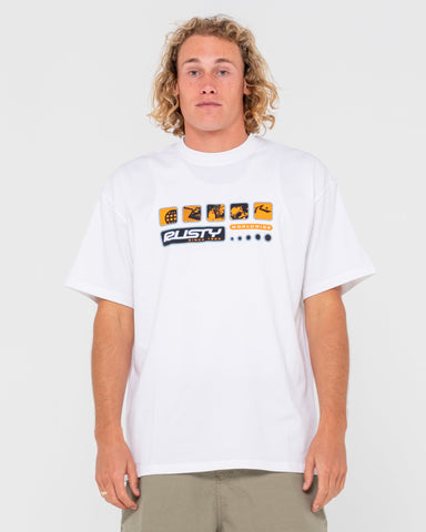 RUSTY Second Summer Short Sleeve Tee - WHITE