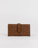 RUSTY Bobbi Suede Flap Wallet - CHOCOLATE