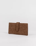 RUSTY Bobbi Suede Flap Wallet - CHOCOLATE