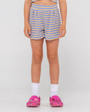 RUSTY Camila Stripe Short Girls - YONDER BLUE