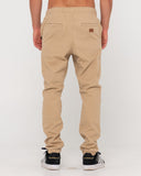 RUSTY Hook Out Elastic Pant - KHAKI