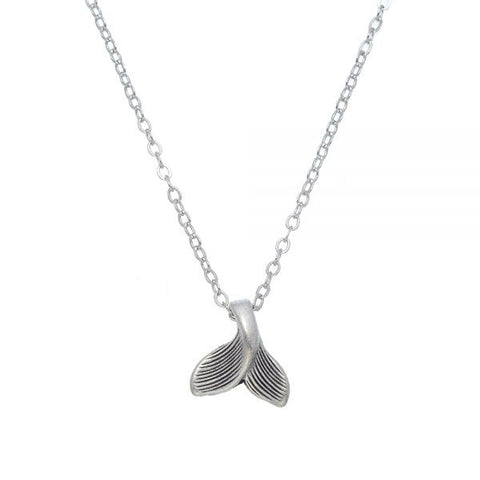 CLASSICS 77 - Dainty Whale Tail Pendant - SILVER