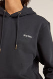 RHYTHM Logo Boyfriend Fleece Hood - BLACK