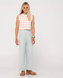 RUSTY Girls Camila Stripe Muscle Tank - PEACH