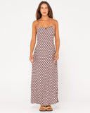 RUSTY Sorrento Maxi Dress - TUSCAN BROWN