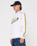 RUSTY  Roadhouse Taped Hooded Super Fleece - ECRU MARLE