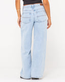 RUSTY Low Rise Super Wide Leg Denim Jean - SKY BLUE HEATHER