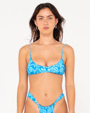 RUSTY Cabo Bralette Bikini Top - AQUARIUS BLUE