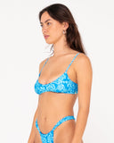 RUSTY Cabo Bralette Bikini Top - AQUARIUS BLUE