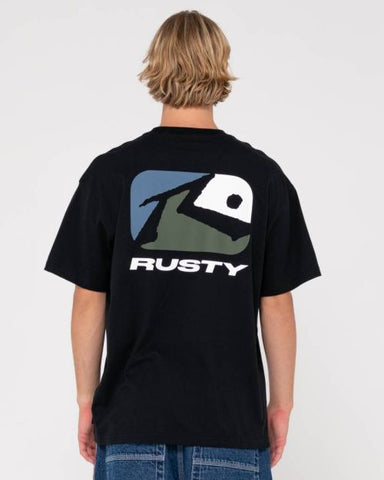 RUSTY Phenom Short Sleeve Tee - BLACK