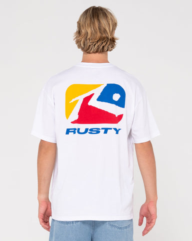 RUSTY Phenom SS Tee - WHITE 2