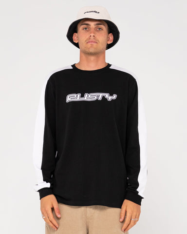 RUSTY Dogtown Long Sleeve Heavy Tee - BLACK